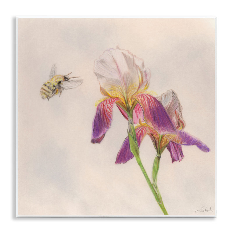 Art mural, abeilles printanières, par Connie Resch