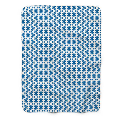 Patterns Blue - 1 pièce Sherpa Premium