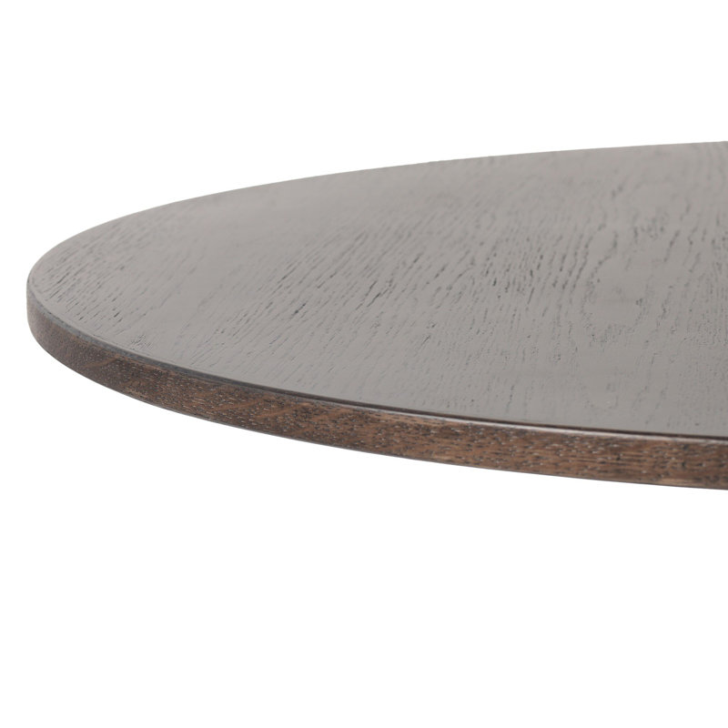 Goetz Bar Table-Brown Oak-Bar, Brown Oak Veneer, 30" H x 32" L x 32" W