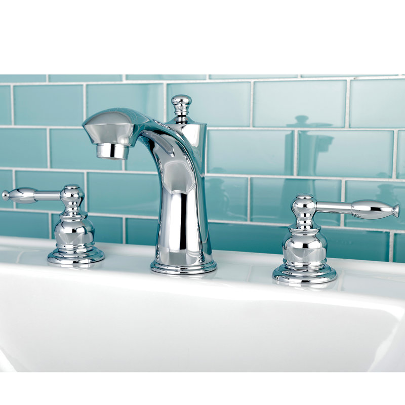 Robinet de salle de bain espacé Kingston, Chrome