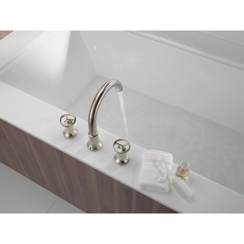 Trinsic Two Handle Roman Tub Faucet Trim, Stainless