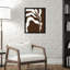 Erminia rétro Matisse inspiré abstrait botanique 2 brun - reproduction de cadre photo-969236996-969237000
