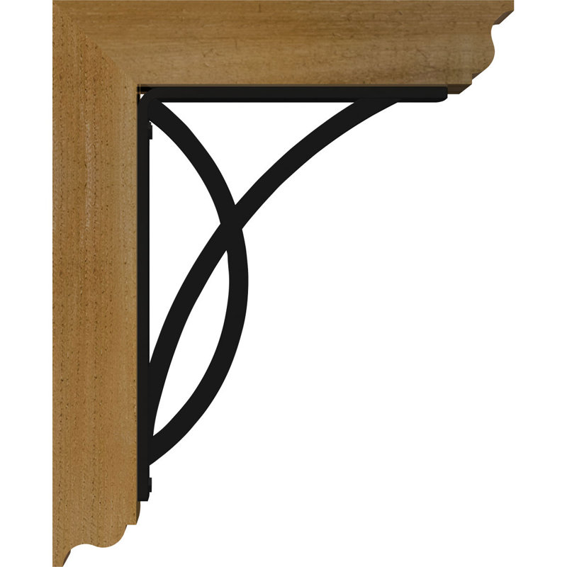 Support de fer triple 4 po Miller, H 16 po x P 14 po, Cèdre rouge de l'Ouest l 3 1/2 po x T 2 po (lisse