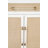 Wismar Double Door Cabinet Wooden Chest With Rattan Front Inlay, White