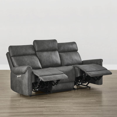 76.8″ 3-Seat Power Reclining Sofa with Dual Wall Huggers