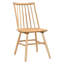 Table décontractée 7 pièces en chêne naturel - table et 6 chaises avec une magnifique collection courbée gracieuse-707856243