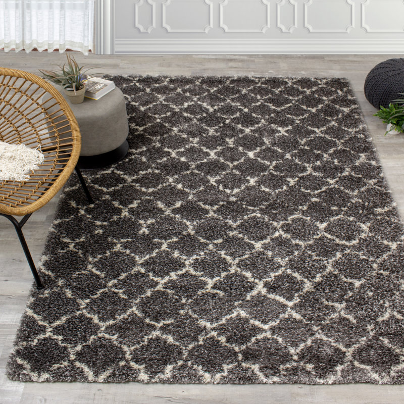 Tapis gris anthracite Lapeer, Rectangle 5 pi 3 po x 7 pi 7 po