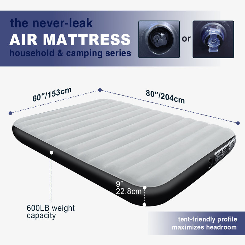 Elleny 9cm Air Bed Double (No Pump)