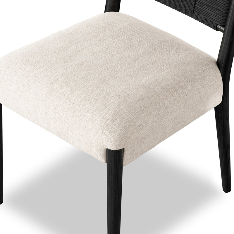 Rothler Dining Chair-Alcala Wheat, Black Brushed Ash, Essence Natural