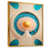 Toile avec cadre flottant or
