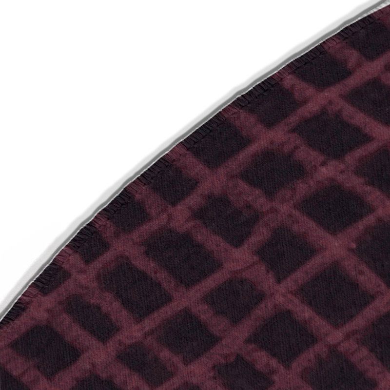 Tapis mauve intérieur et extérieur Trellis, Rond 5 pi