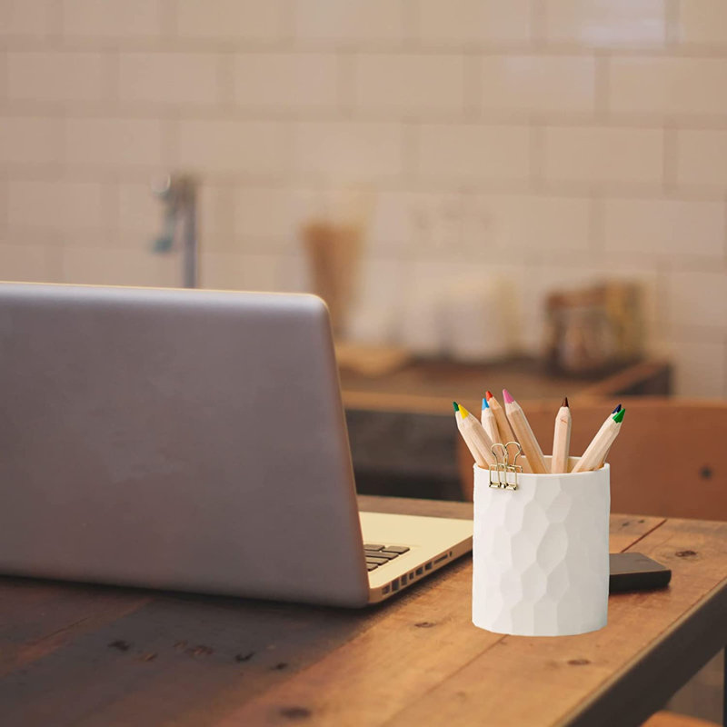 Duharte Plastic Pen Holder, Beige