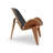 Modholic Arch Shell Chair, Black - Real Leather-70720403