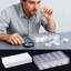 Porte-capsules 100 pièces pour pièces de 30 mm avec 5 joints en mousse et boîte de rangement en plastique transparent pour collectionneurs