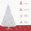 Arbre de Noël artificiel régulier (double) avec aiguilles blanches-966901675-966901674-966901676