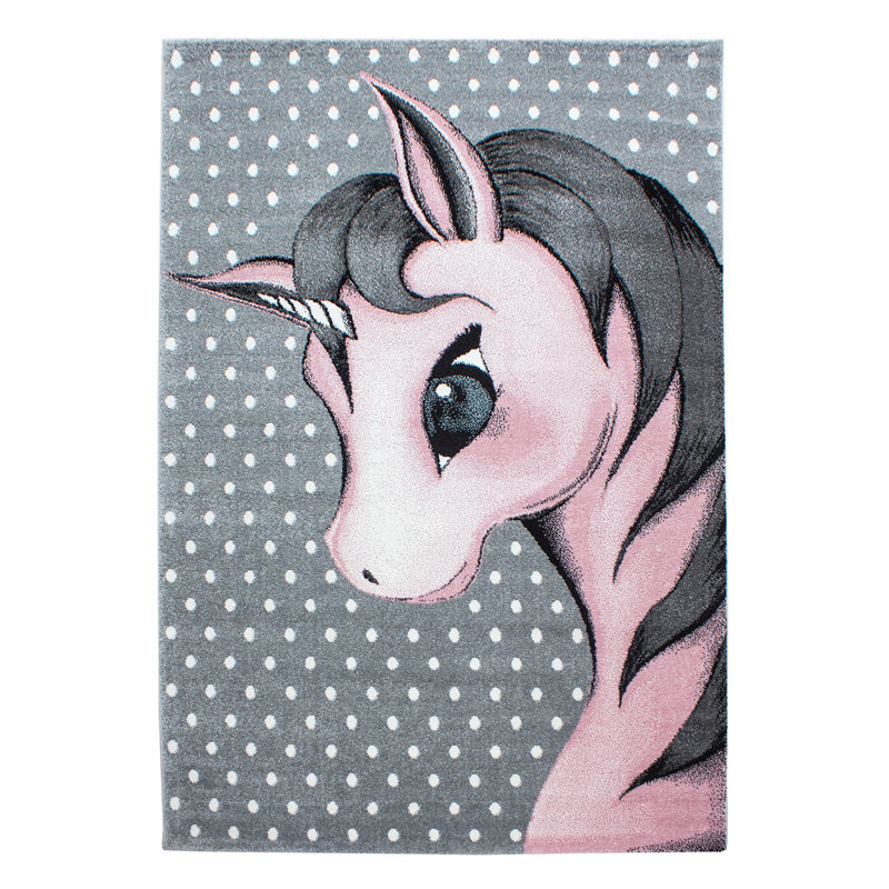 Kids Unicorn Area Rug, Rectangular 200 x 290cm