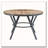 Indoor Dining Round Table With Metal Legs