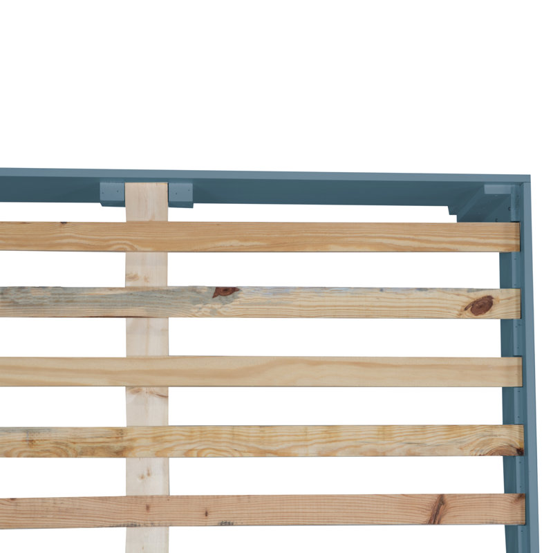 16" Platform Bed Frame, Queen, Regatta Blue