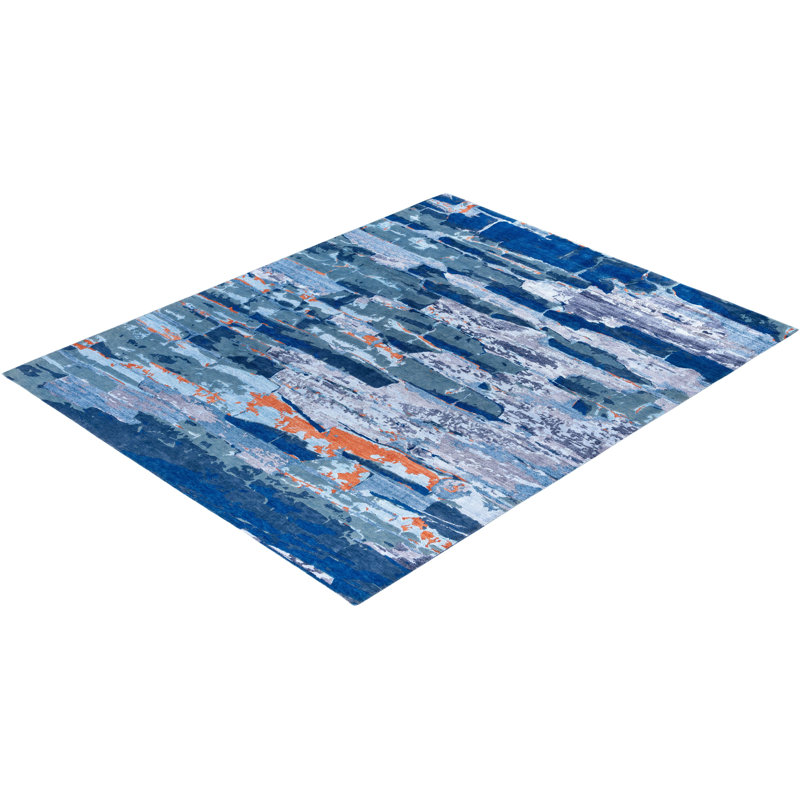 Overdyed One-of-a-Kind Rectangle 8'3" X 10'3" Hand Knotted Area Rug