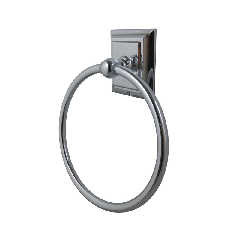 Kingston Brass Millennium Towel Ring, Polished Chrome