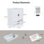 Meuble-lavabo simple 24 po avec comptoir en céramique 24 po-2104949297