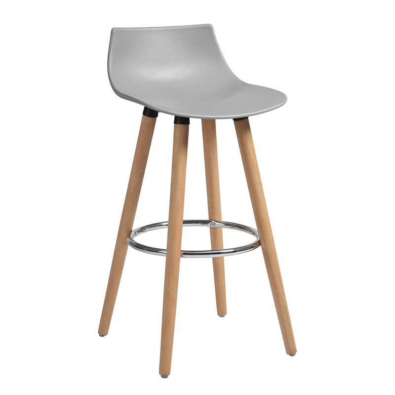 Amethyst Counter Stool with Solid Wood Frame