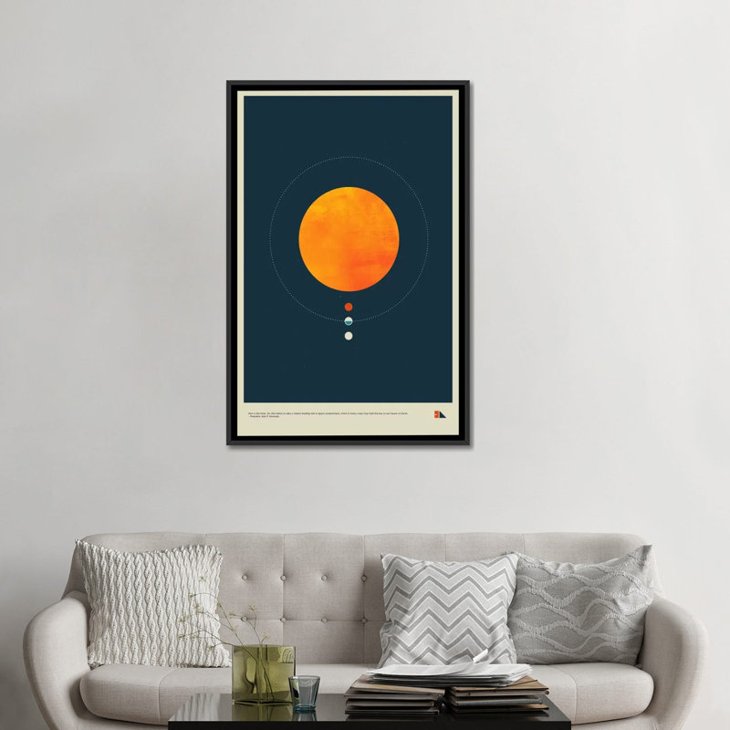 «Habitable Zone», impression sur toile, H 26 po x l 18 po x P 1,5 po, Toile avec cadre noir, Pas de tapis