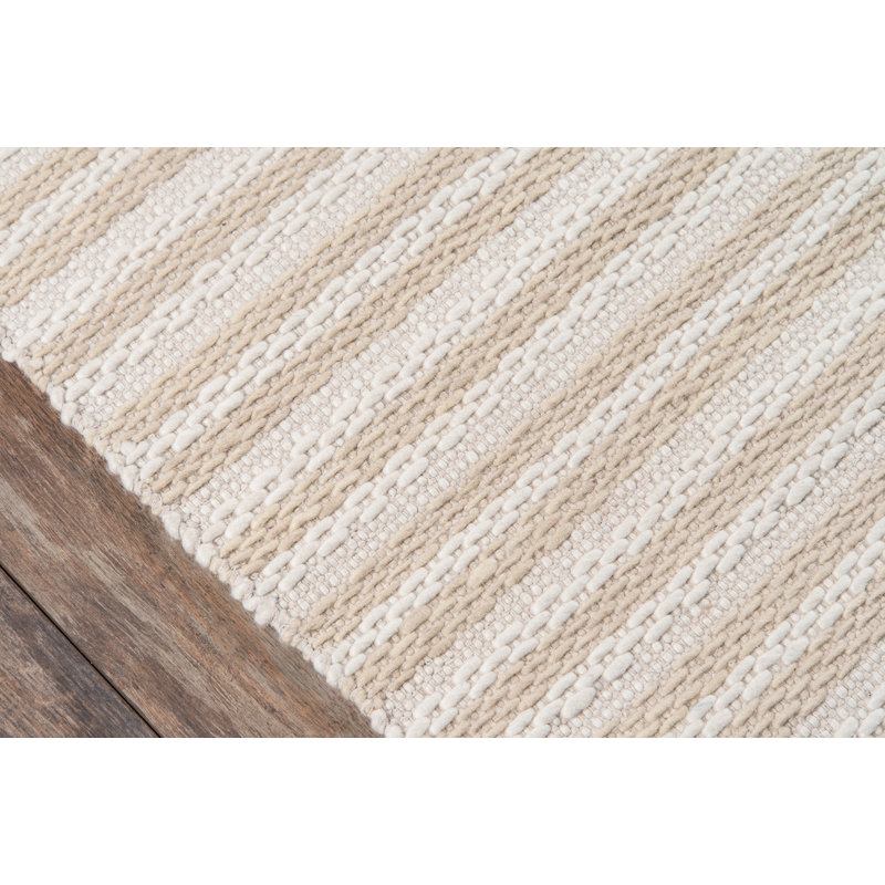 Tapis de zone beige ybarra handwoven à tissage plat, Rectangle 5 pi x 8 pi