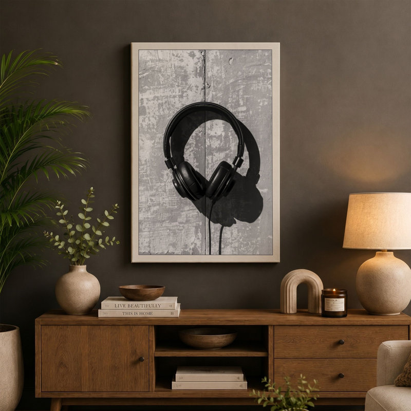 Suspended Harmony Industrial - Wrapped Canvas, 30x20 - 76.2 x 50.8 cm, Cream Border
