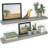 Sydney 36" W x 6" D Floating Shelves Set with Invisible Wall Mount Brackets-97960581