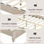 Structure de lit plateforme en bois massif avec tête de lit haute-892486201-892486206
