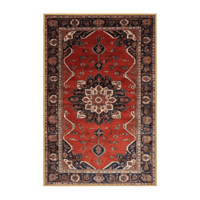 Machine Washable Persian Brown Area Rug