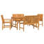 4 - Person Wood Patio Dining Set with Rectangular Table