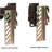 #69 Bolt-On to Down Hook-On Conversion Bed Frame Bracket for Headboard or Footboard Attachment