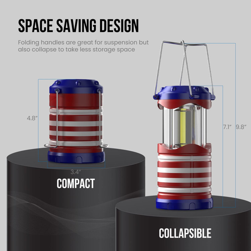 15'' Battery Powered Integrated LED Camping Lantern