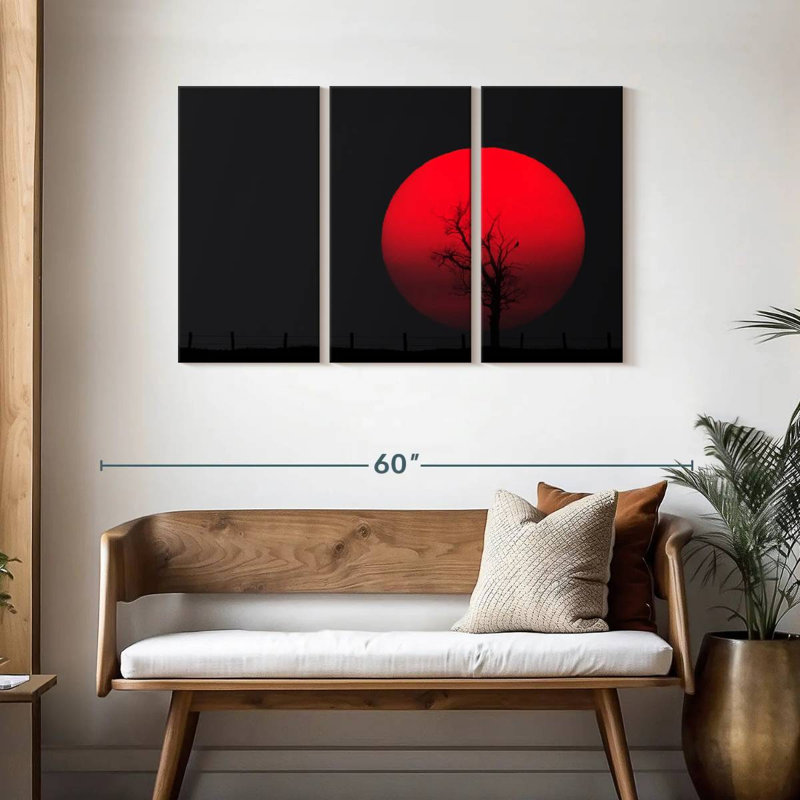 Oberle Red Full Moon, 28" H x 45" W