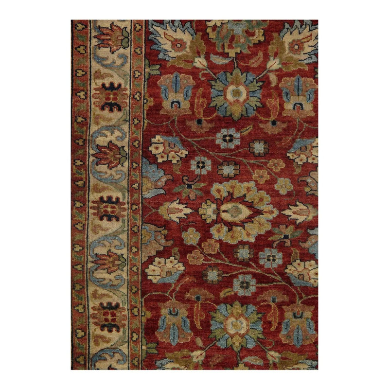 Oriental Area Rug in Rust
