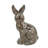 Sitting Bronze Terracotta Rabbit Figurine