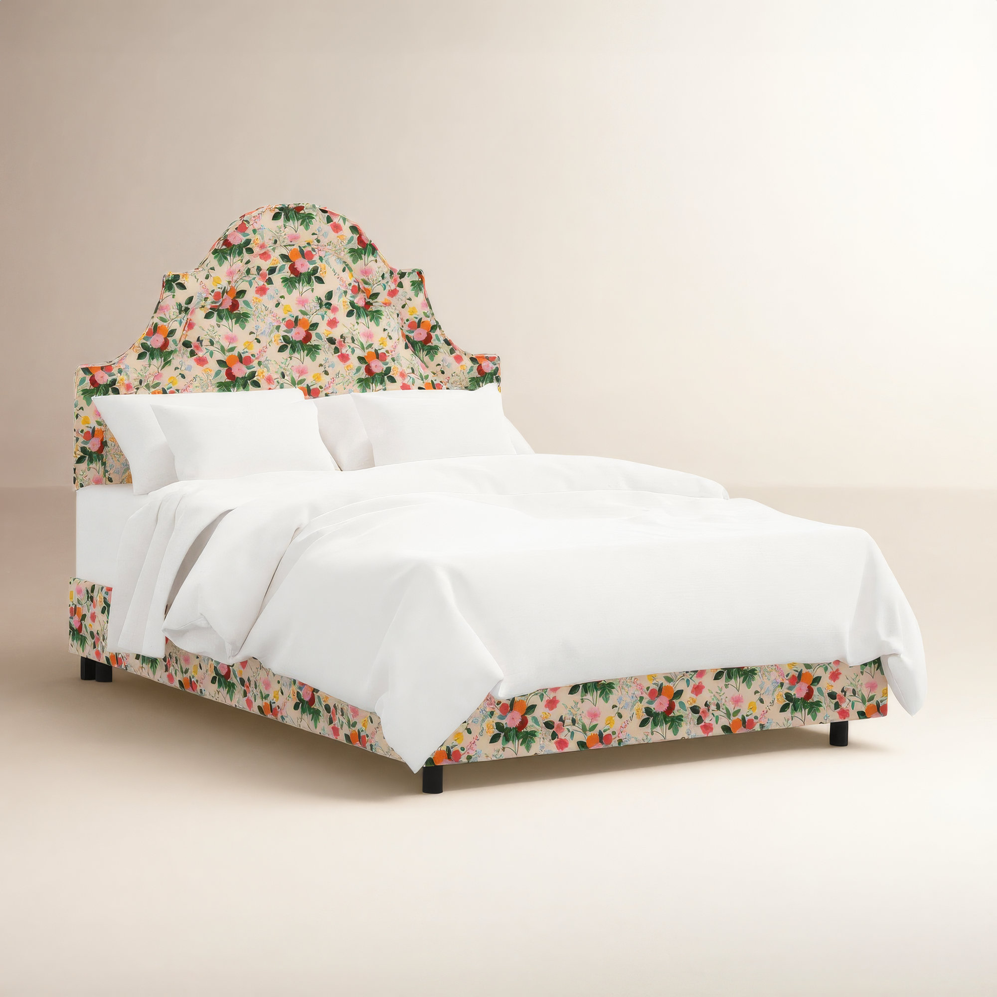 Rifle Paper Co. x Cloth & Company Marion Bed, Dahlia Multi, Queen