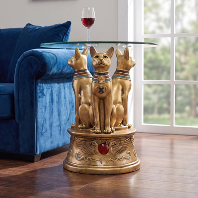 Table de bout Royal Golden Bastet Kristopher