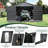 Patio Outdoor Huge Storage Shed, Metal Garage Carpot with 2 Double Hinged Doors-122006234