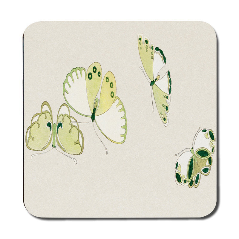 Pink Lily Floral Placemat And Coaster Set With White Lilies