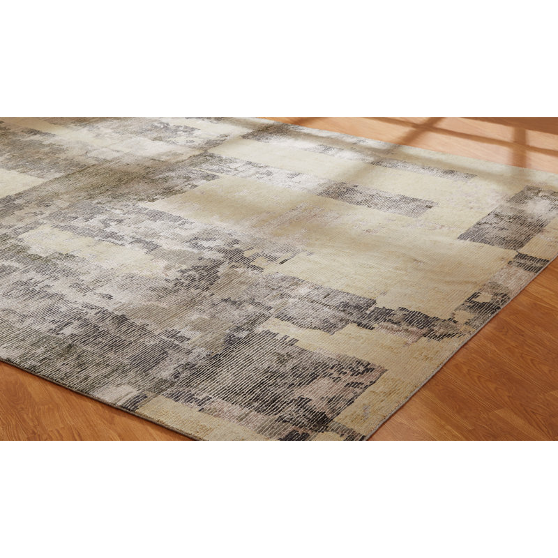 Area Rug in Gray, Rectangle 12' x 15'