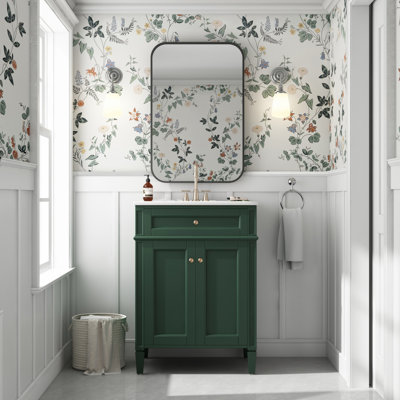 Bathroom Vanity With Tip-Out Drawer And Soft-Closing Doors, Bathroom Storage Cabinet With Sink