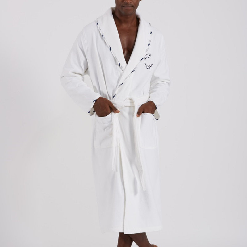 Hambleton Cotton Boy / Man+ Mid-Calf Bathrobe with Pockets