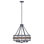 Lustre tambour en silex texturé 4 lumières Barnwood