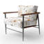 Chaise d'appoint Country Farmhouse - Chaise avec accoudoirs jaune Nectar Garden-1114721308