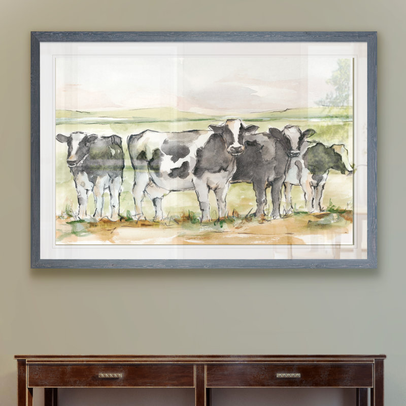 "field days i" par paul cezanne-image image, reproduction d’art sur, H 28 po x l 38 po x 1,25 po, Cadre en papier gris, Blanc
