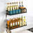 2 Packs Hanging Storage Baskets Organizer Wall Mount, Metal Wire Storage Bin Rack-110852875