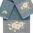100% Turkish Cotton Daisy Embellished Towel Set-1508833419-1574927584